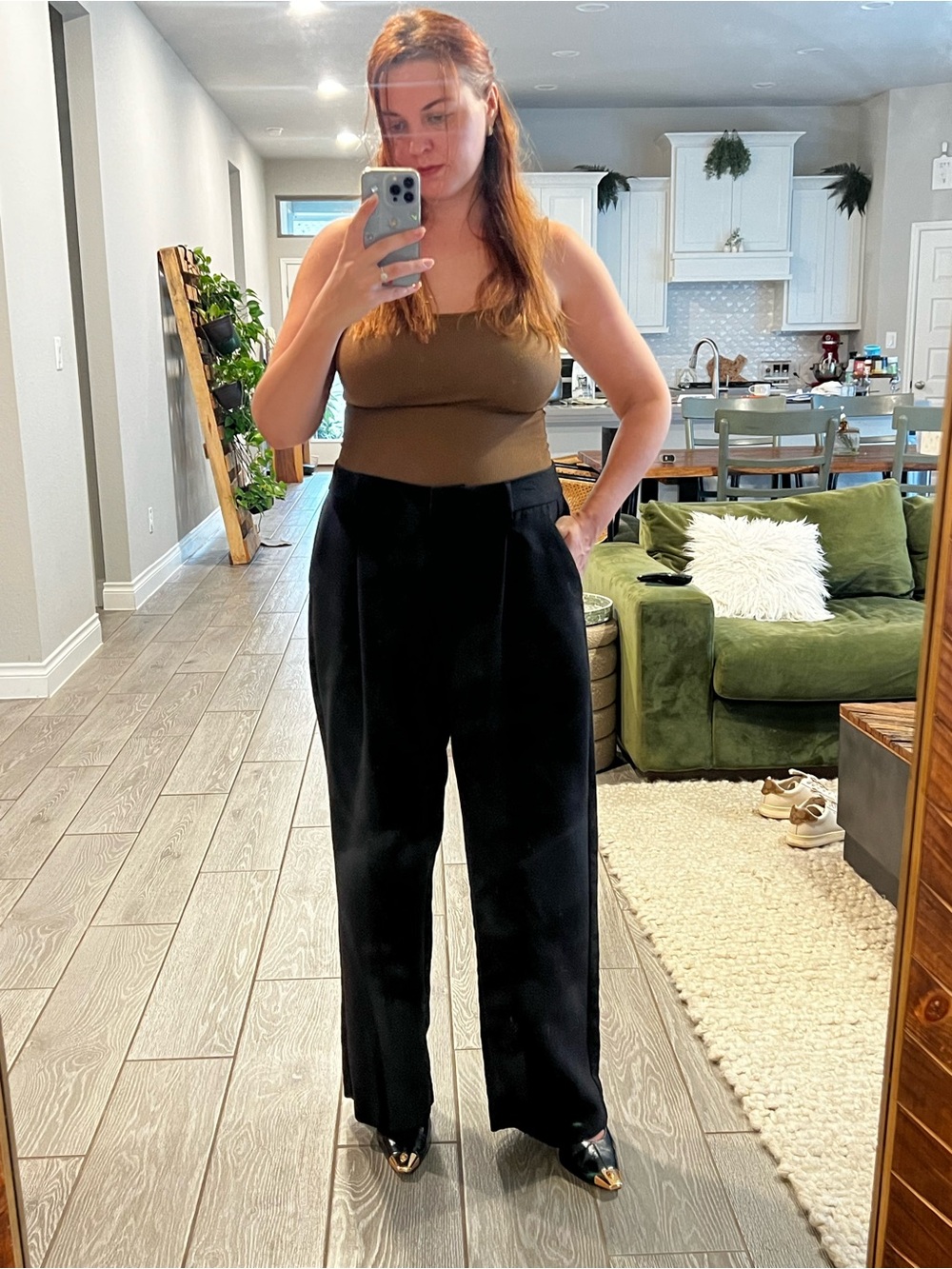 Old Navy Black Wide-Leg Trousers